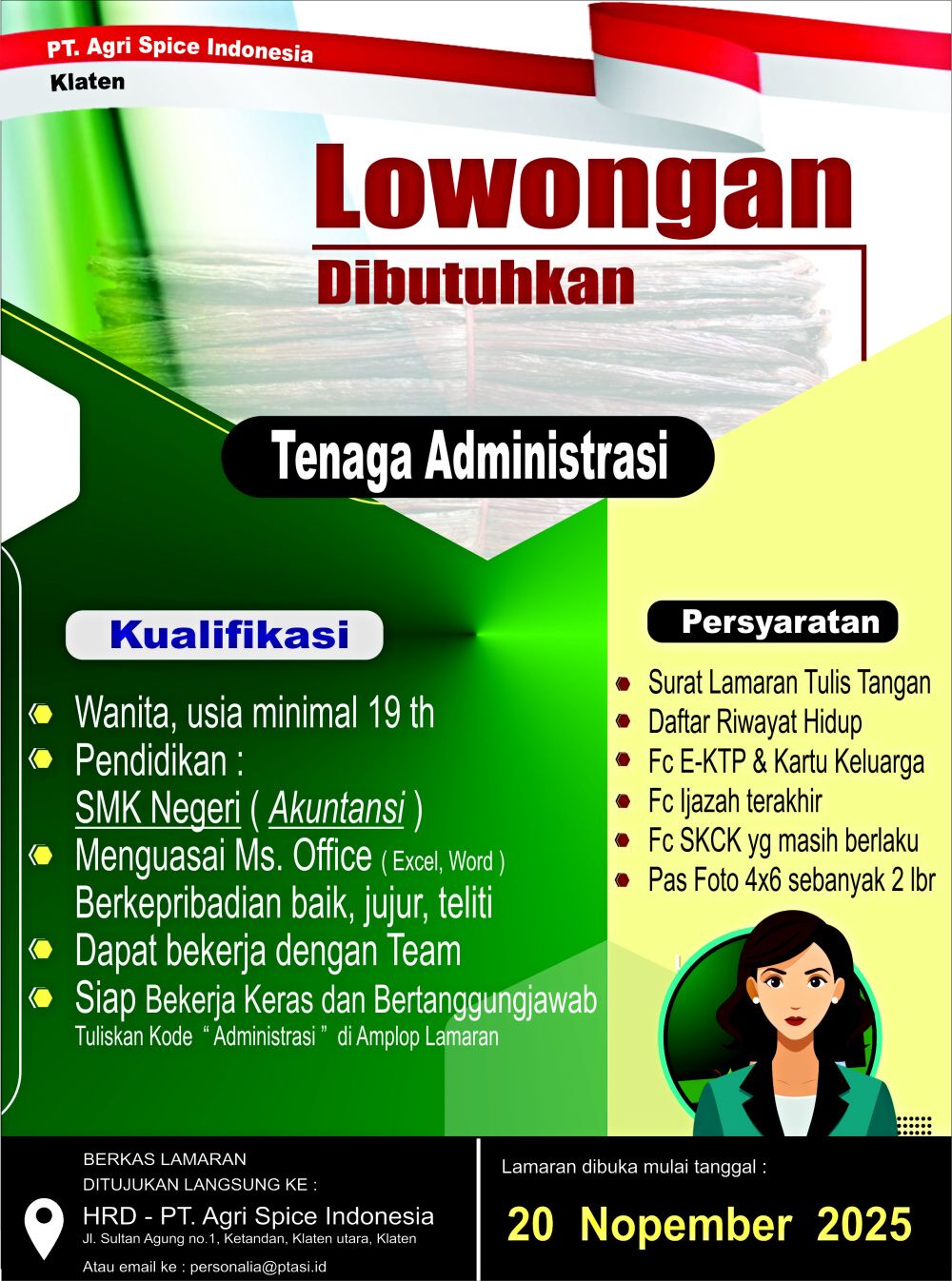 Tenaga Administrasi