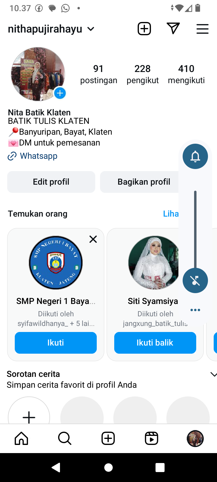 Foto Nita batik 