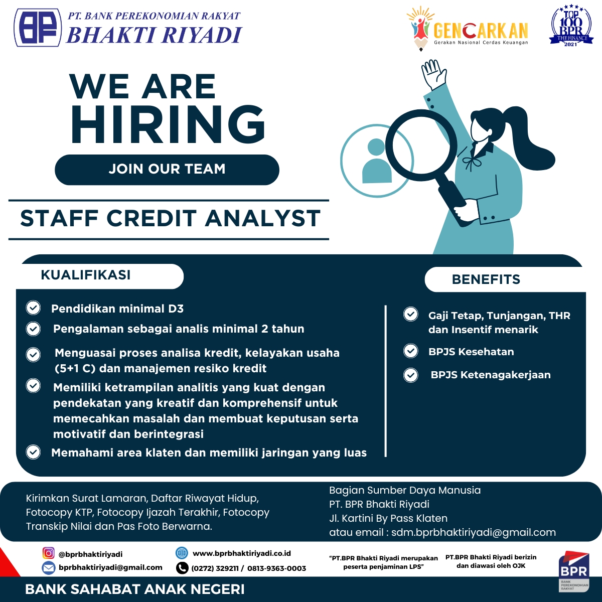 STAFF ANALIS KREDIT